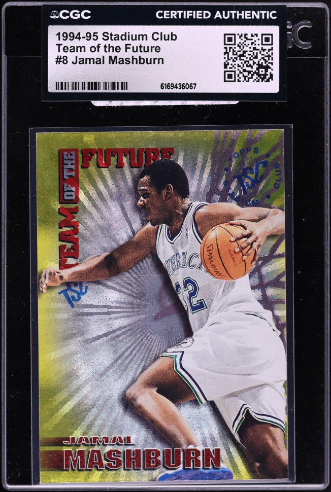 1994 Stadium Club Team Of The Future Jamal Mashburn #8 CGC AUTH