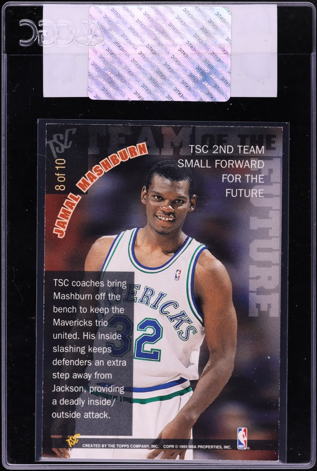 1994 Stadium Club Team Of The Future Jamal Mashburn #8 CGC AUTH