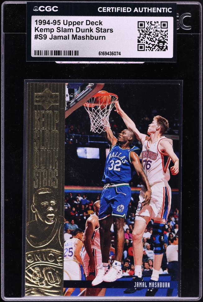 1994 Upper Deck Kemp Slam Dunk Stars Jamal Mashburn #S9 CGC AUTH