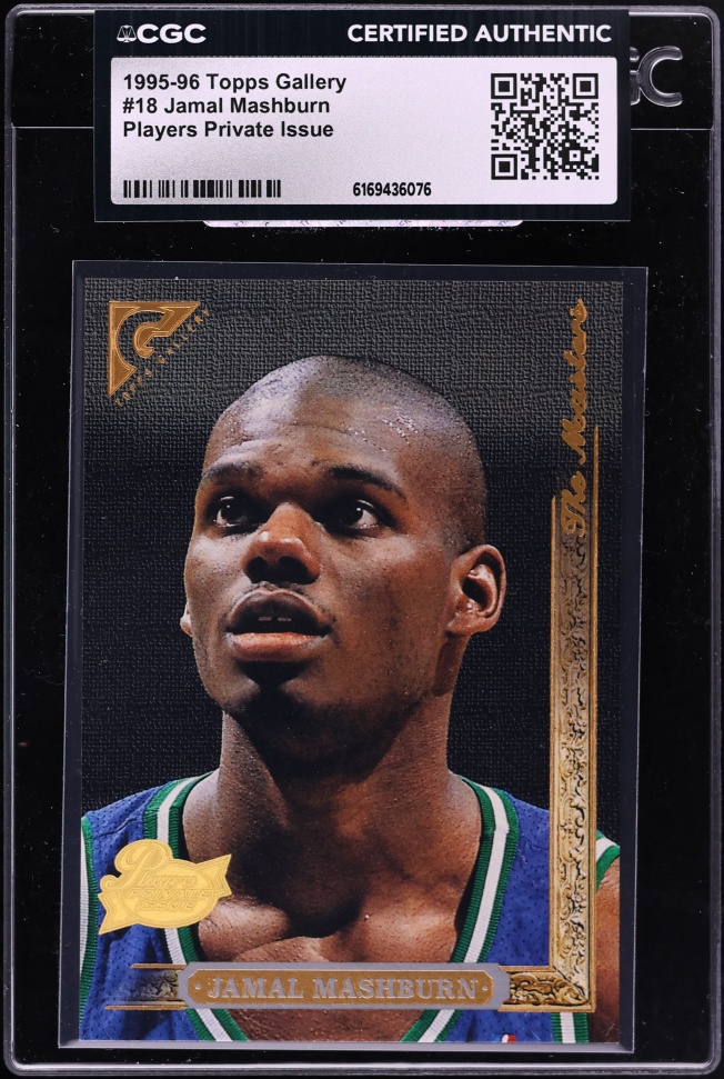 1995 Topps Gallery Players Private Issue Jamal Mashburn #18 CGC AUTH