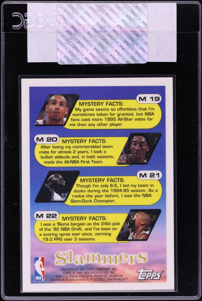 1995 Topps Mystery Finest Refractor Isaiah Rider #M21 CGC AUTH