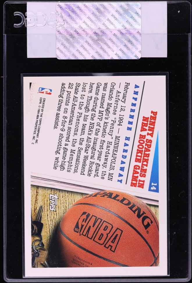 1994 Topps Spectralight Anfernee Hardaway #14 CGC AUTH