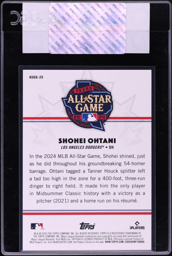 2025 Topps All-Star Game Greats Shohei Ohtani #ASGG-25 CGC AUTH