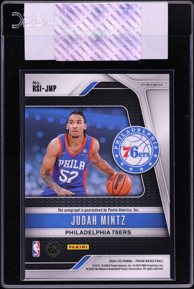 2024 Panini Prizm Signatures Blue Wave Judah Mintz ROOKIE AUTO #RSI-JMP CGC AUTH