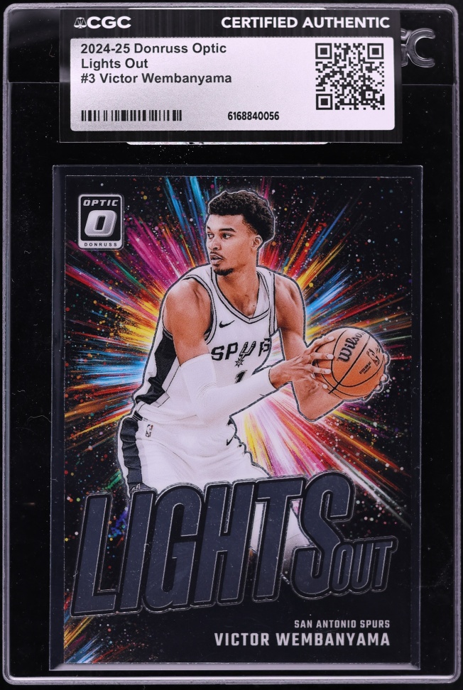 2024 Donruss Optic Lights Out Victor Wembanyama #3 CGC AUTH