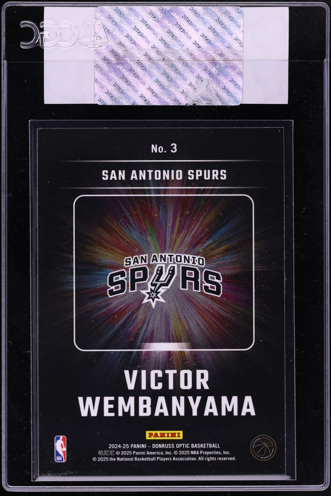 2024 Donruss Optic Lights Out Victor Wembanyama #3 CGC AUTH