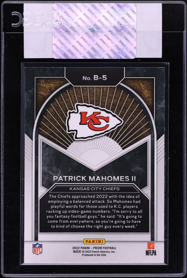 2022 Panini Prizm Brilliance Patrick Mahomes II #B-5 CGC AUTH