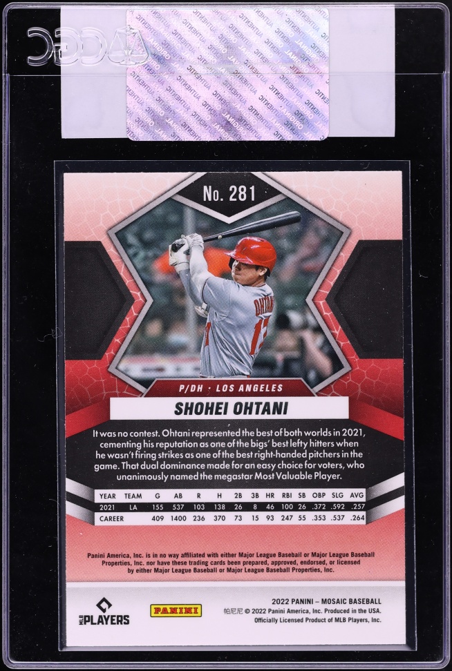2022 Panini Mosaic Shohei Ohtani #281 CGC AUTH