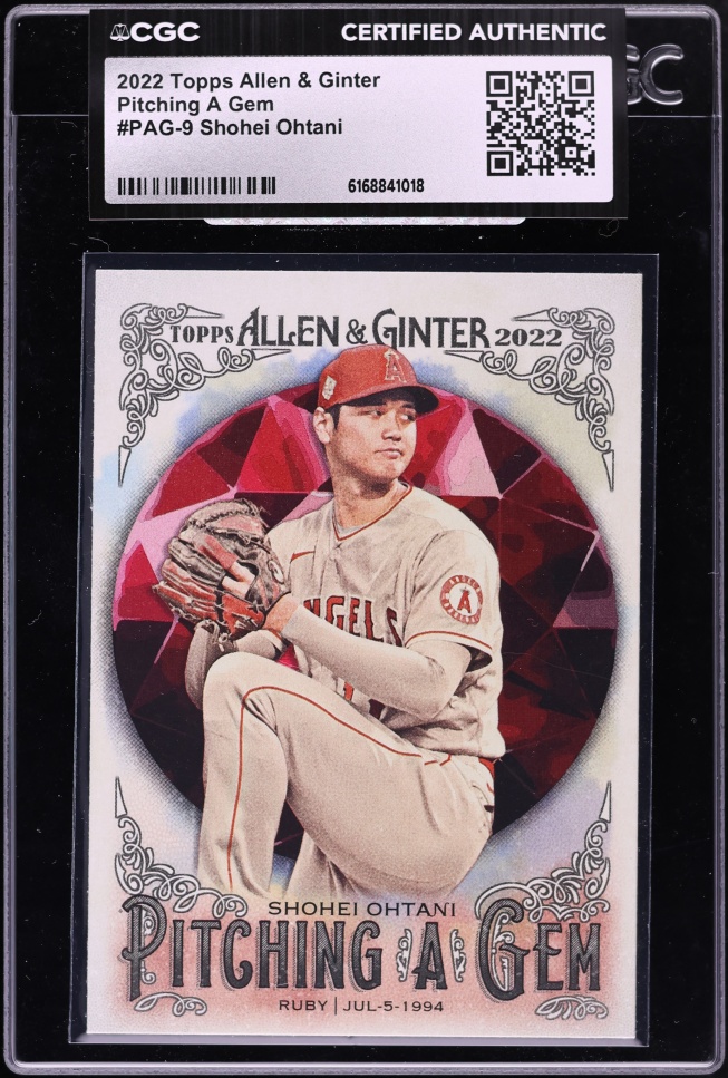 2022 Topps Allen & Ginter Pitching A Gem Shohei Ohtani #PAG-9 CGC AUTH