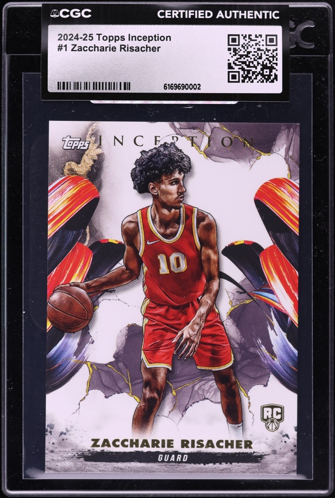 2024 Topps Inception Zaccharie Risacher ROOKIE #1 CGC AUTH