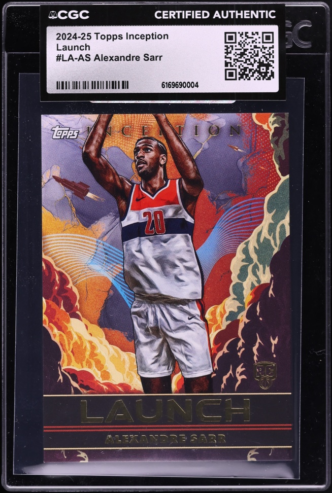 2024 Topps Inception Launch Alexandre Sarr ROOKIE #LA-AS CGC AUTH