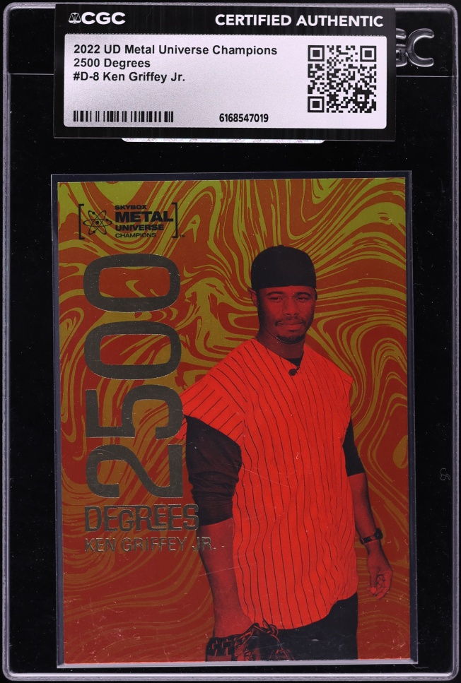 2022 Metal Universe Champions 2500 Degrees Ken Griffey Jr. #D-8 CGC AUTH