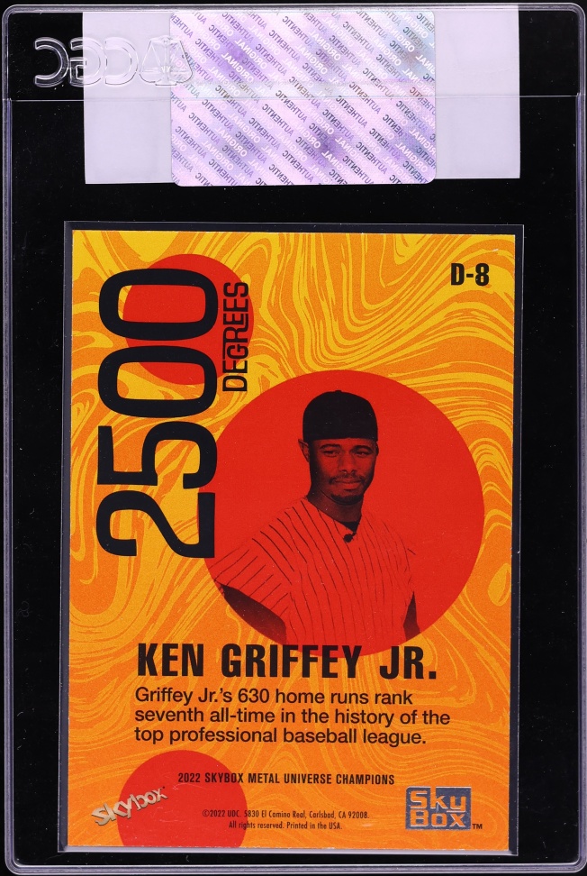 2022 Metal Universe Champions 2500 Degrees Ken Griffey Jr. #D-8 CGC AUTH