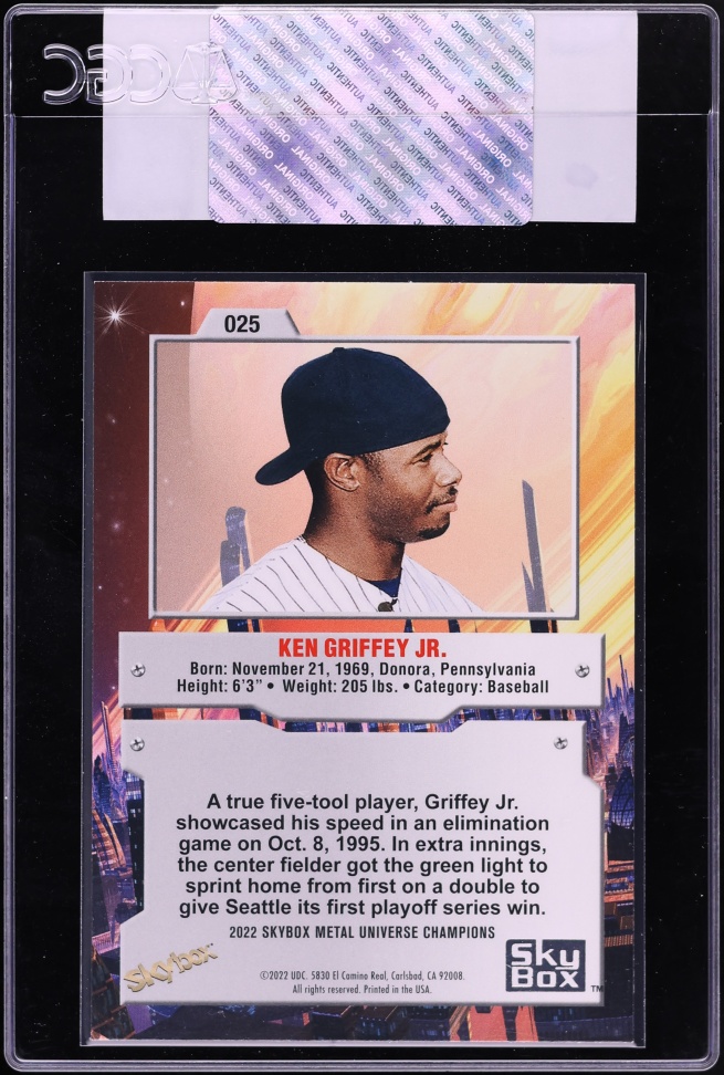 2022 Metal Universe Champions Ken Griffey Jr. #025 CGC AUTH