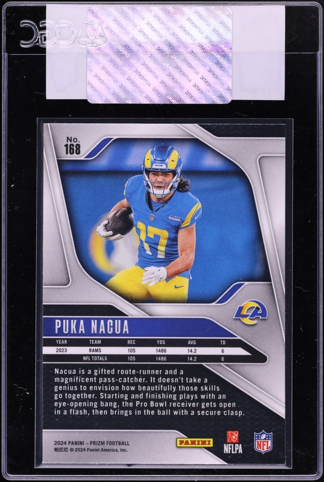 2024 Panini Prizm Puka Nacua #168 CGC AUTH