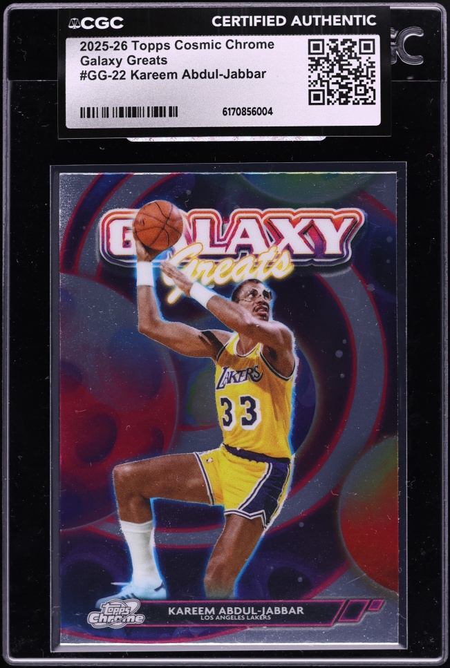 2025 Topps Chrome Cosmic Galaxy Greats Kareem Abdul-Jabbar #GG-22 CGC AUTH