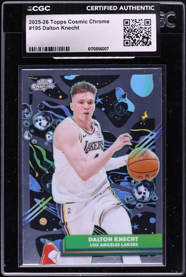 2025 Topps Chrome Cosmic Dalton Knecht #195 CGC AUTH