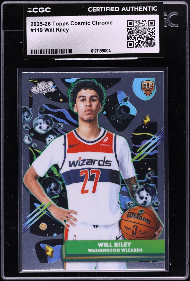 2025 Topps Cosmic Chrome Will Riley ROOKIE #119 CGC AUTH