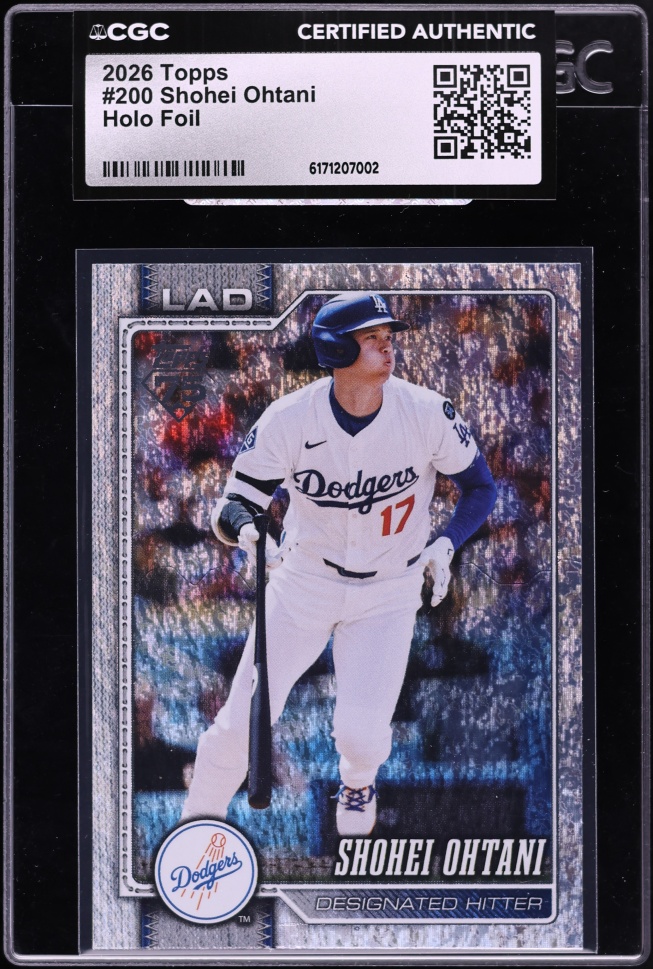 2026 Topps Holo Foil Shohei Ohtani #200 CGC AUTH