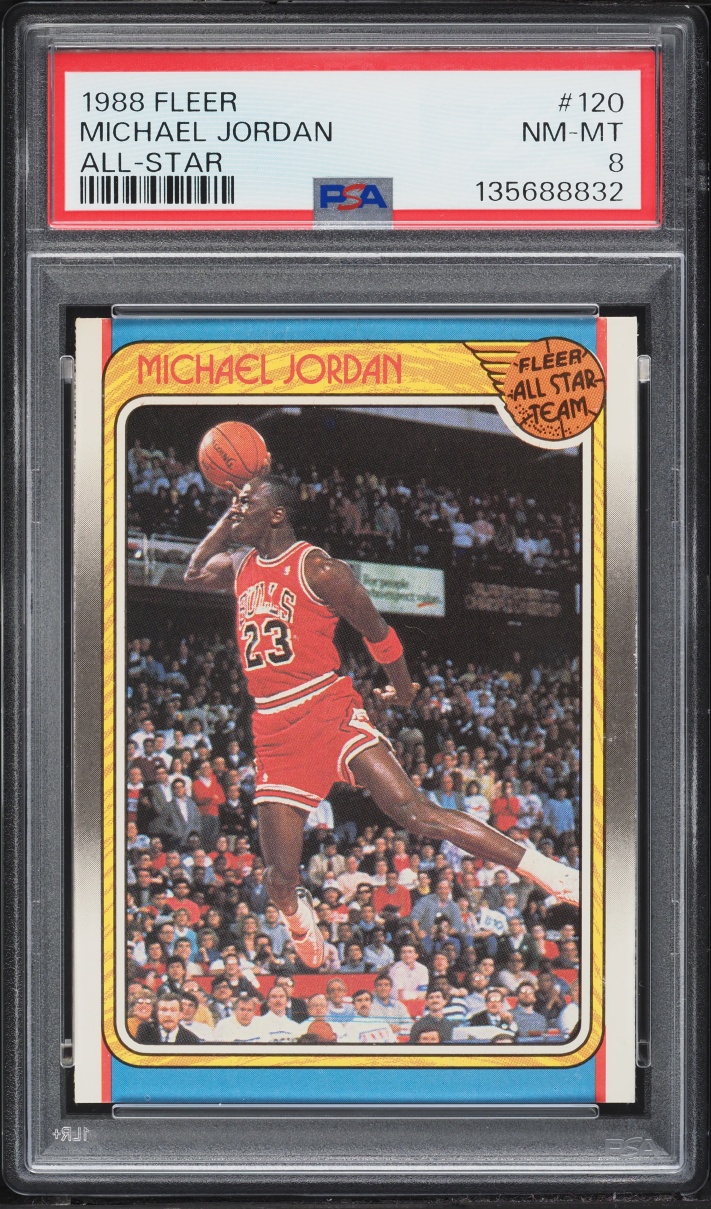 1988 Fleer All-Star Michael Jordan #120 PSA 8 NM-MT