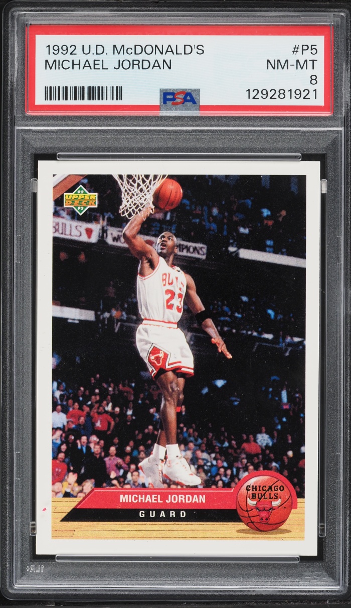 1992 Upper Deck McDonald's Michael Jordan #P5 PSA 8 NM-MT