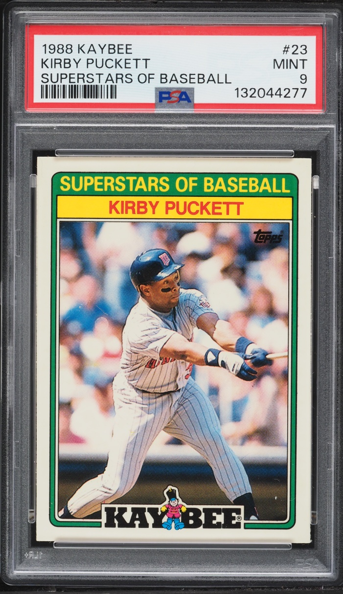 1988 Kay-Bee Superstars Kirby Puckett #23 PSA 9 MINT