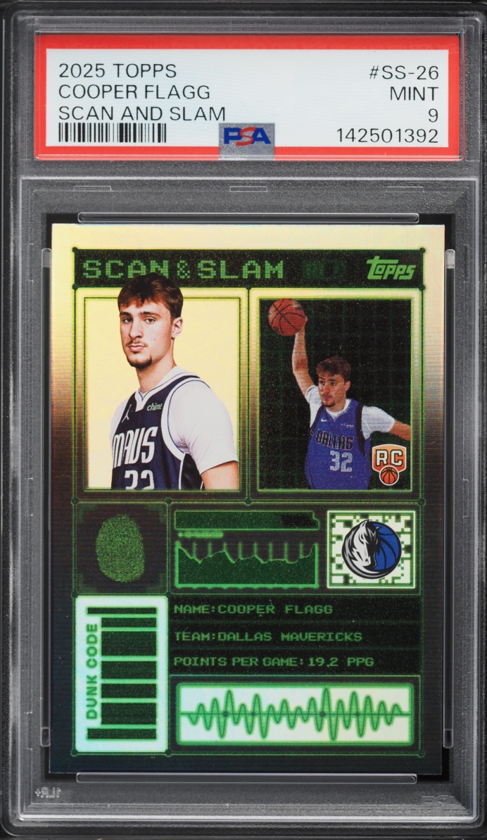 2025 Topps Scan And Slam Cooper Flagg ROOKIE #SS-26 PSA 9 MINT