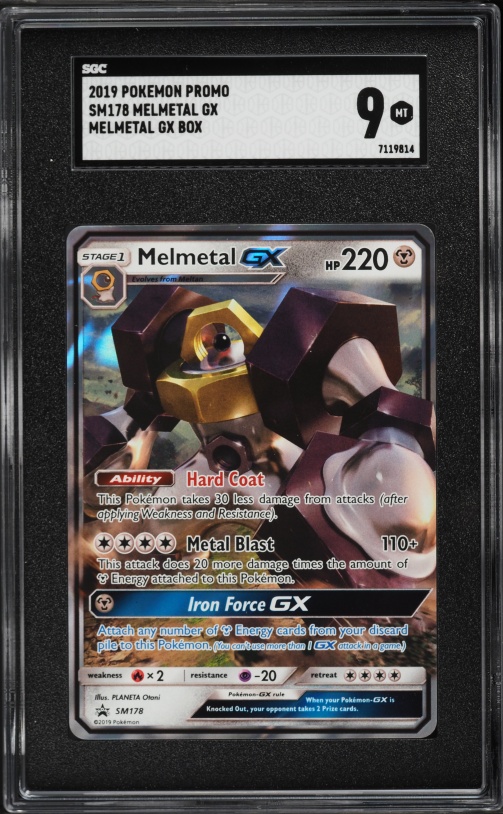 2019 Pokemon Sun & Moon Promo Melmetal GX Box Holo Melmetal GX #SM178 SGC 9 MINT