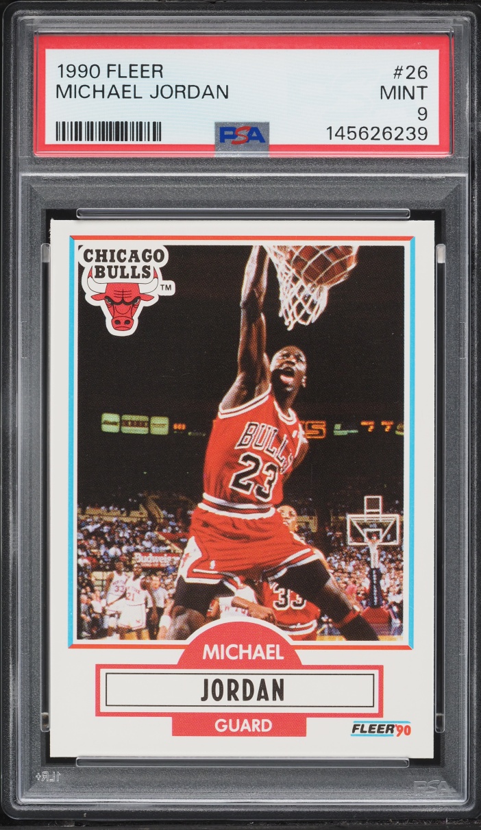 1990 Fleer Basketball Michael Jordan #26 PSA 9 MINT