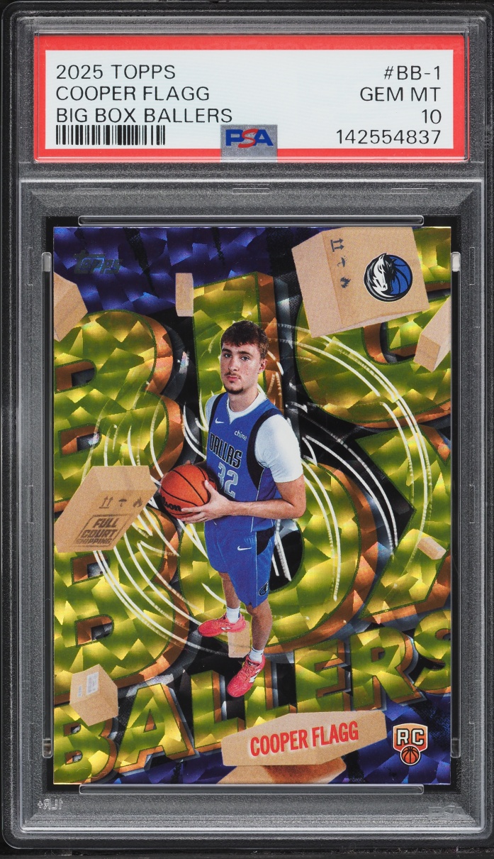 2025 Topps Big Box Ballers Cooper Flagg ROOKIE #BB-1 PSA 10 GEM MINT