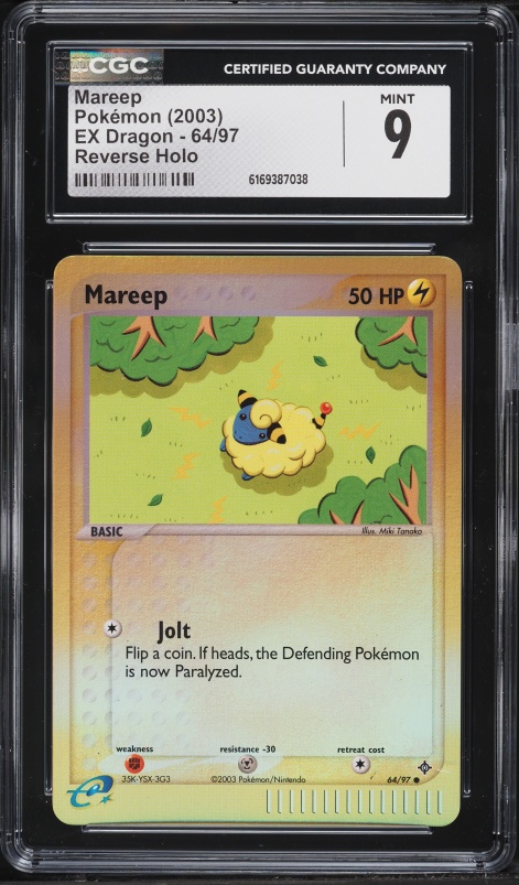 mareep pokemon card Japanese Team Rocket's 034/098 sv10 C TCG Pokémon Hit Points50 HP Form Found this beautiful graded Mareep