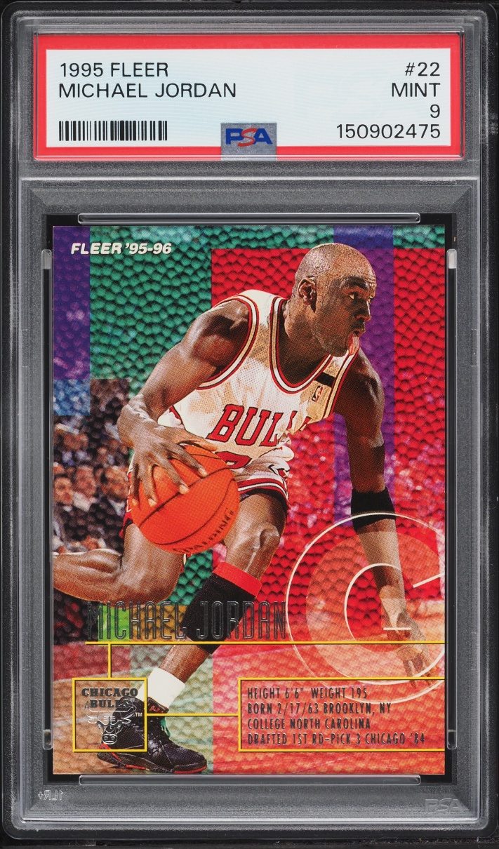 1995 Fleer Basketball Michael Jordan #22 PSA 9 MINT