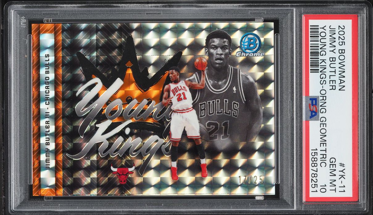 2025 Bowman Chrome Young Kings Orng Geometric Jimmy Butler /25 #YK-11 PSA 10 GEM MINT