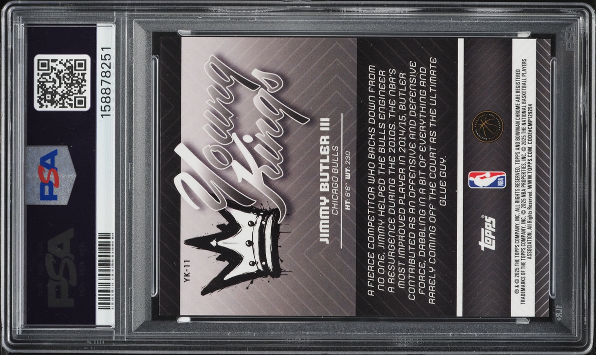 2025 Bowman Chrome Young Kings Orng Geometric Jimmy Butler /25 #YK-11 PSA 10 GEM MINT