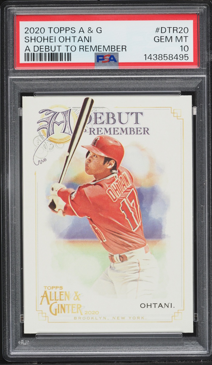 2020 Topps Allen & Ginter A Debut To Remember Shohei Ohtani #DTR20 PSA 10 GEM MINT