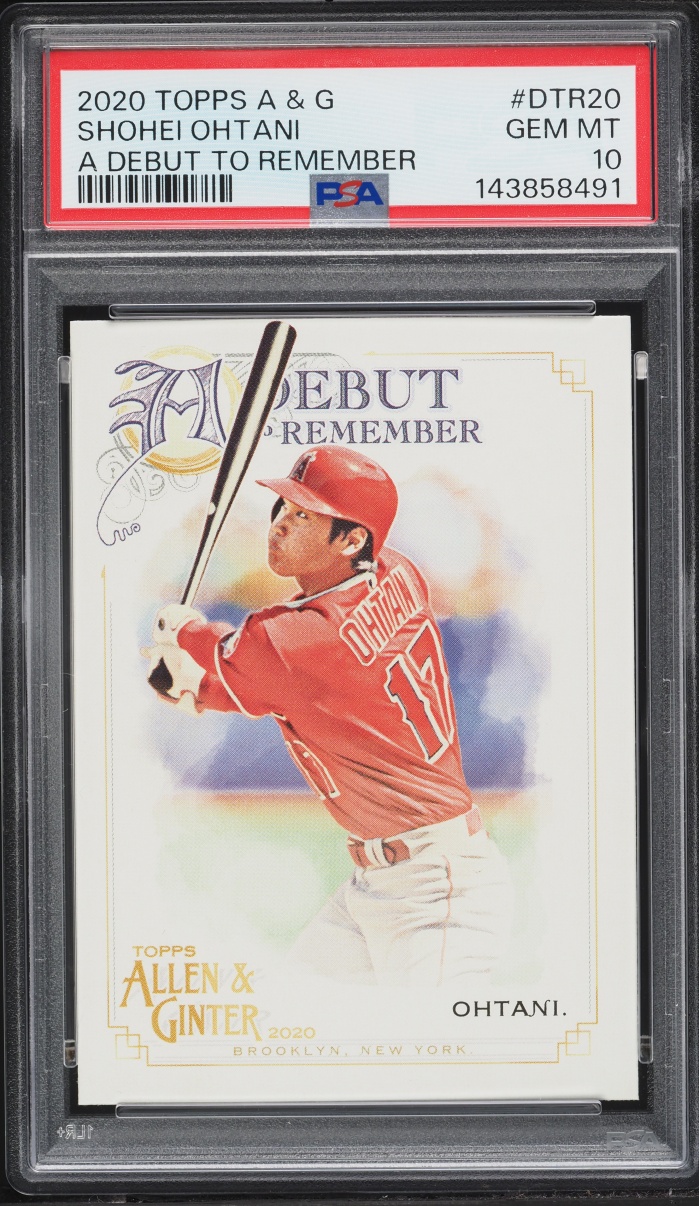 2020 Topps Allen & Ginter A Debut To Remember Shohei Ohtani #DTR20 PSA 10 GEM MINT