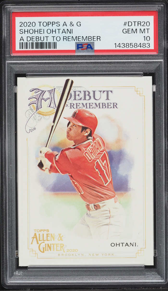2020 Topps Allen & Ginter A Debut To Remember Shohei Ohtani #DTR20 PSA 10 GEM MINT