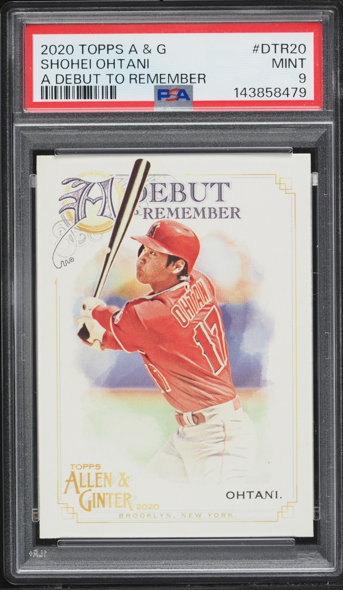 2020 Topps Allen & Ginter A Debut To Remember Shohei Ohtani #DTR20 PSA 9 MINT