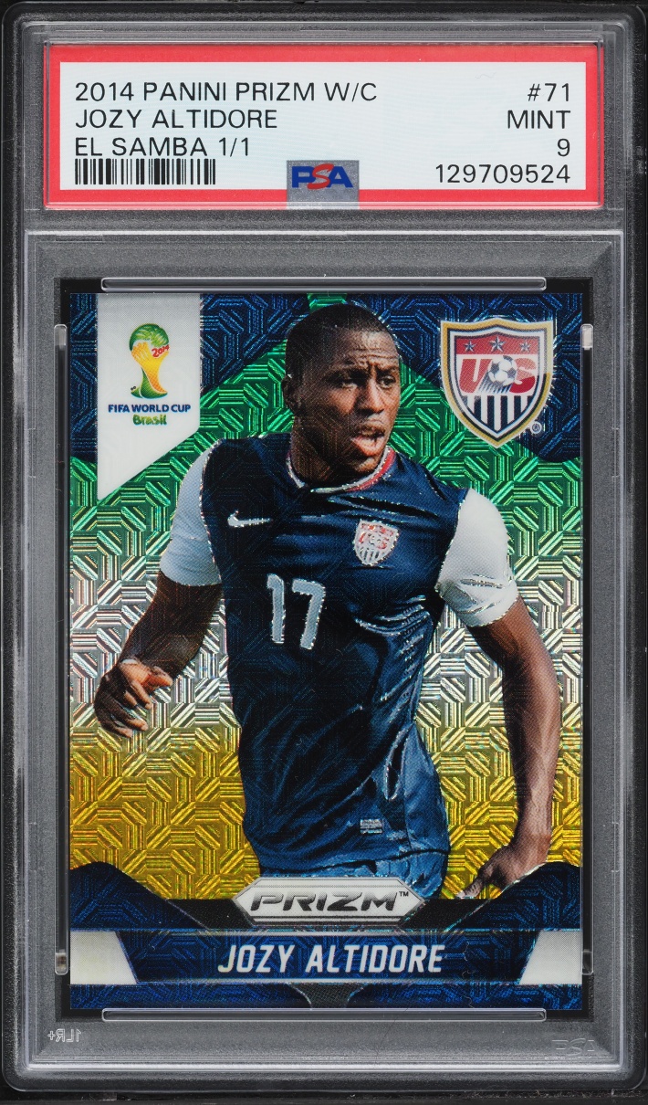 2014 Panini Prizm World Cup El Samba Jozy Altidore 1/1 #71 PSA 9 MINT