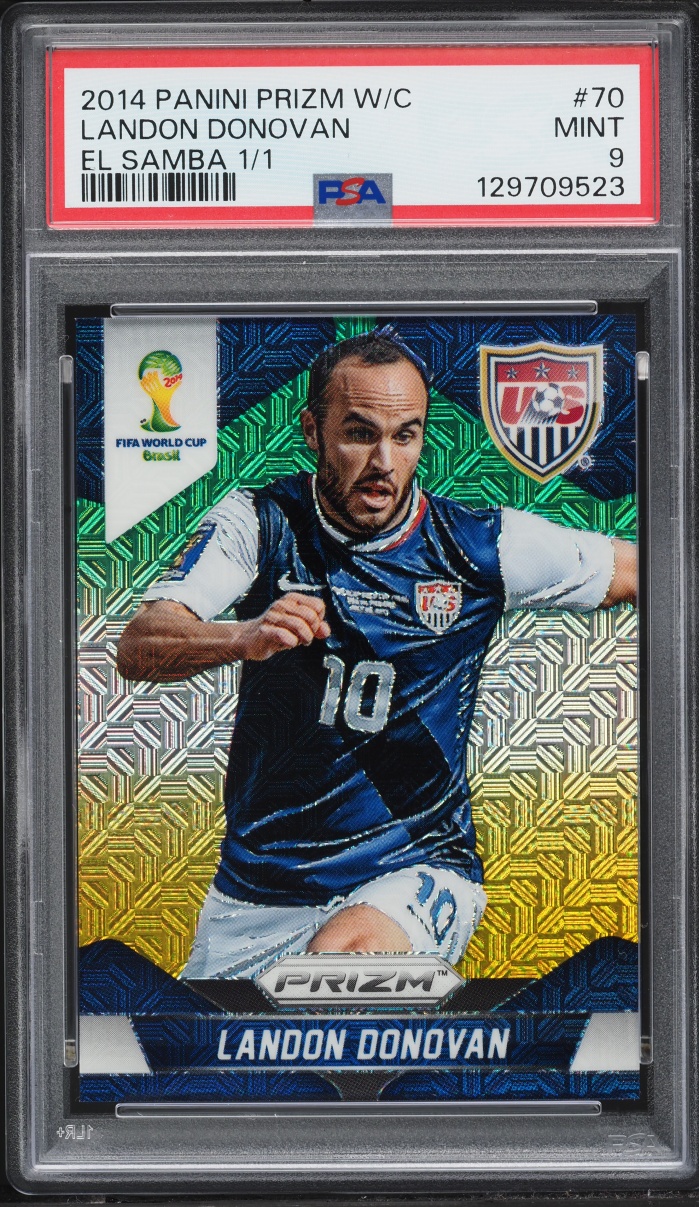 2014 Panini Prizm World Cup El Samba Landon Donovan 1/1 #70 PSA 9 MINT