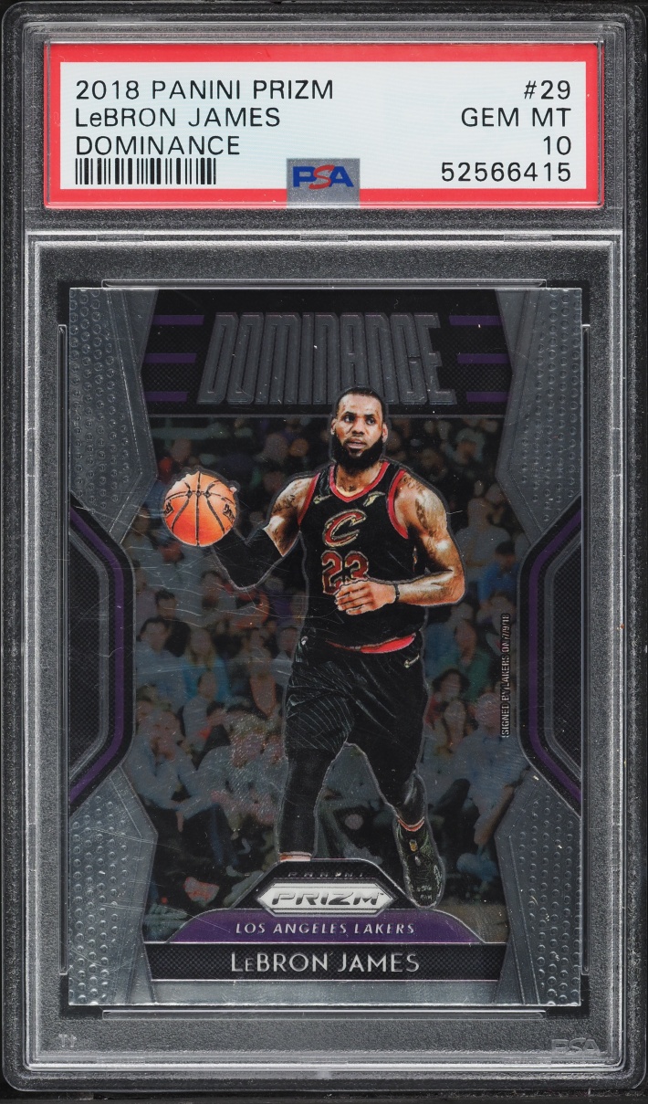 2018 Panini Prizm Dominance LeBron James #29 PSA 10 GEM MINT
