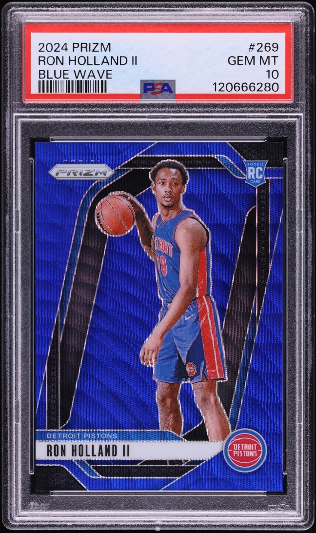 2024 Panini Prizm Blue Wave Ron Holland II ROOKIE /125 #269 PSA 10 GEM MINT