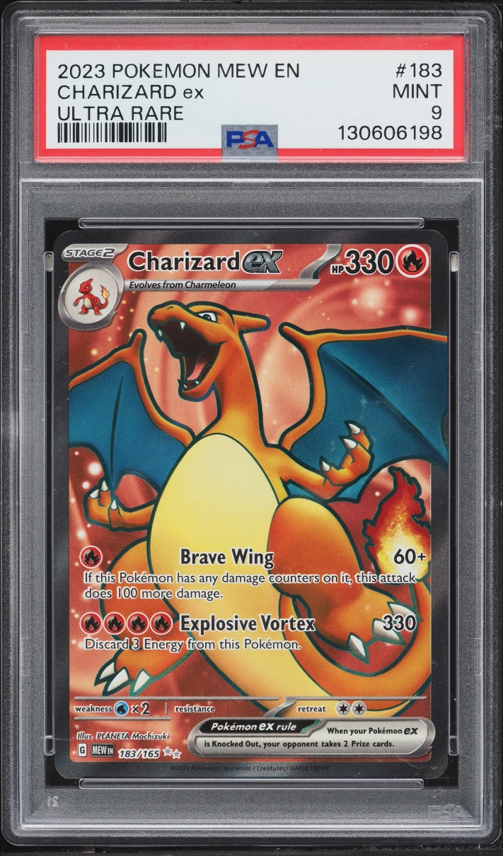 2023 Pokemon Scarlet & Violet 151 Full Art Charizard ex #183 PSA 9 MINT