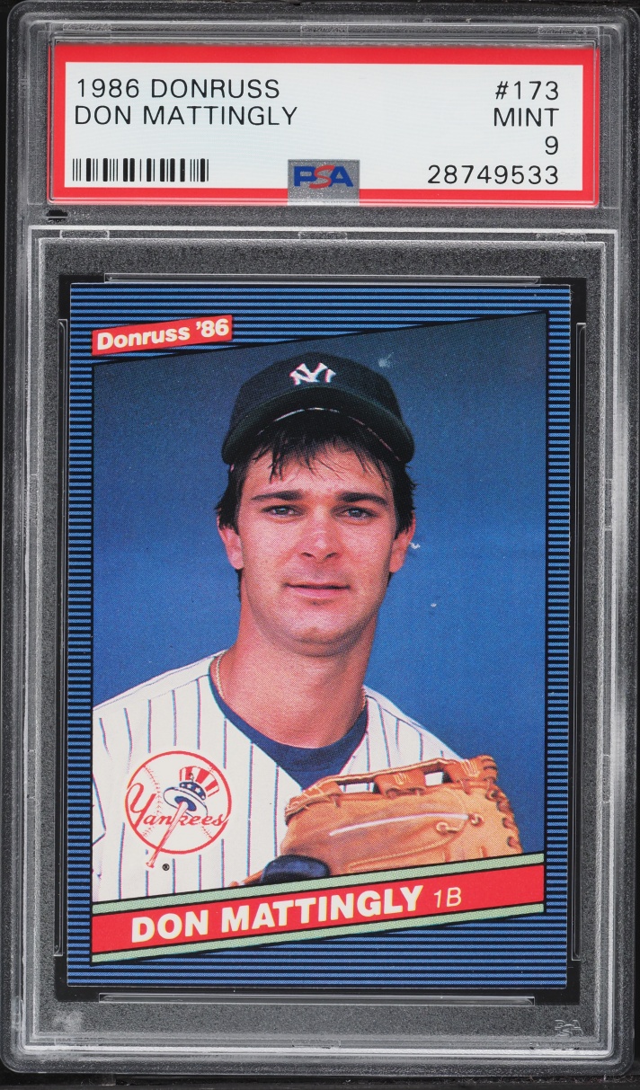 1986 Donruss Don Mattingly #173 PSA 9 MINT