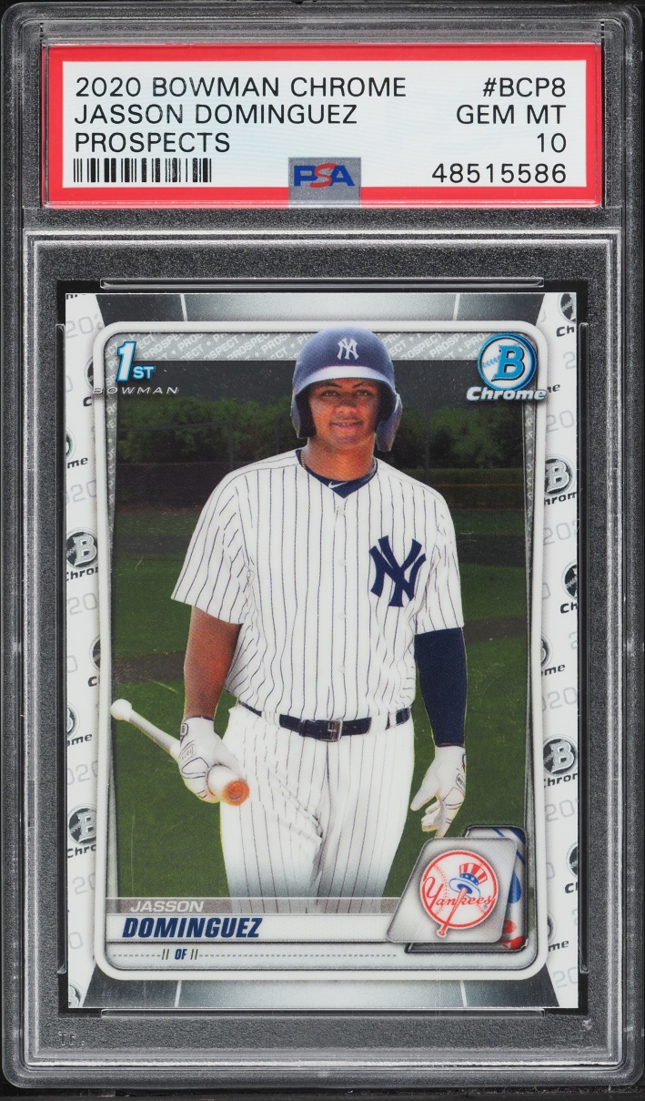 2020 Bowman Chrome Jasson Dominguez PROSPECT #BCP-8 PSA 10 GEM MINT