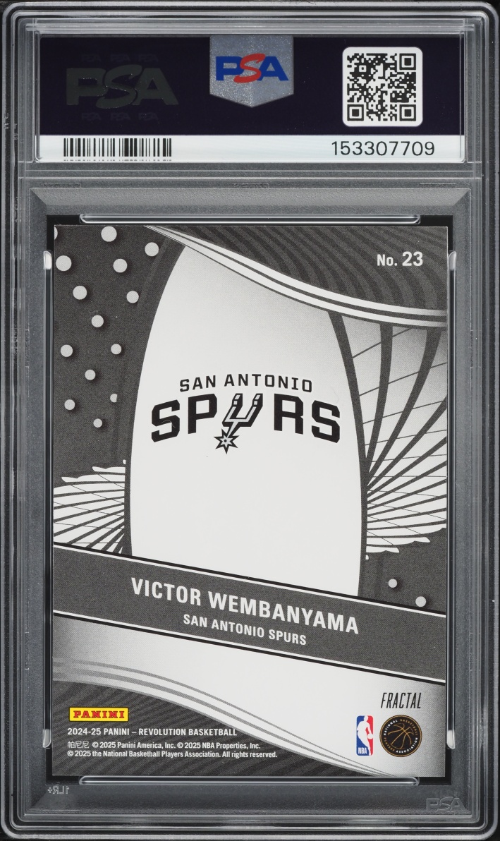 2024 Panini Revolution Supernova Fractal Victor Wembanyama #23 PSA 10 GEM MINT