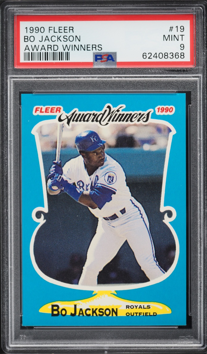 1990 Fleer Award Winners Bo Jackson #19 PSA 9 MINT