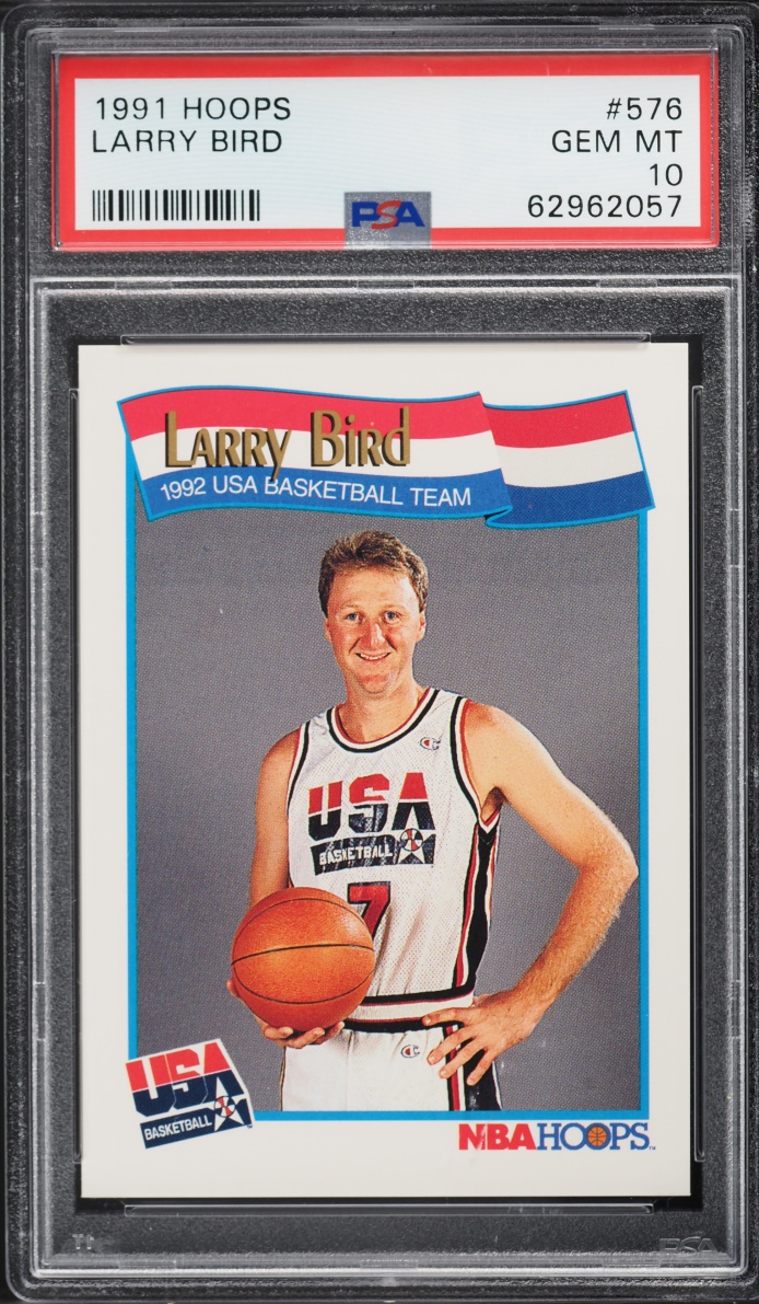1991 Hoops USA Larry Bird #576 PSA 10 GEM MINT