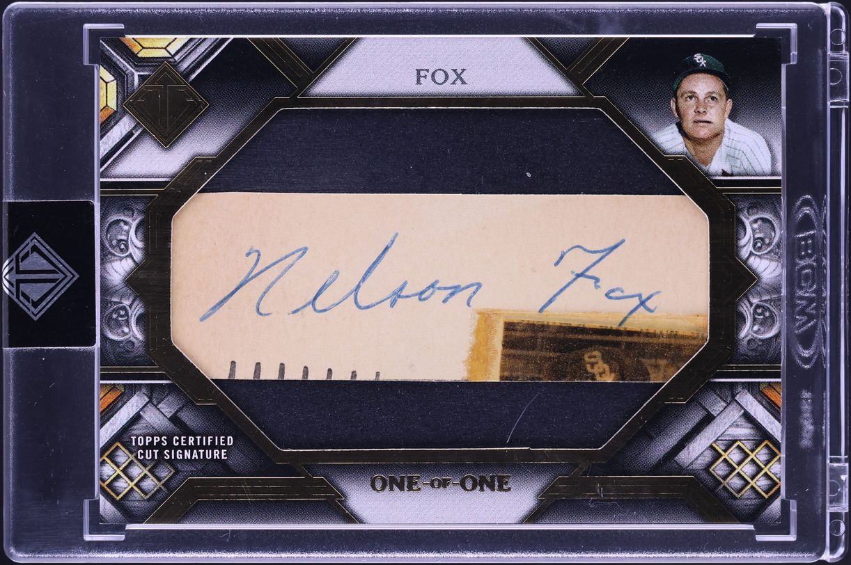 2025 Topps Transcendent Collection Cut Signature Nellie Fox AUTO 1/1 #CS-NF