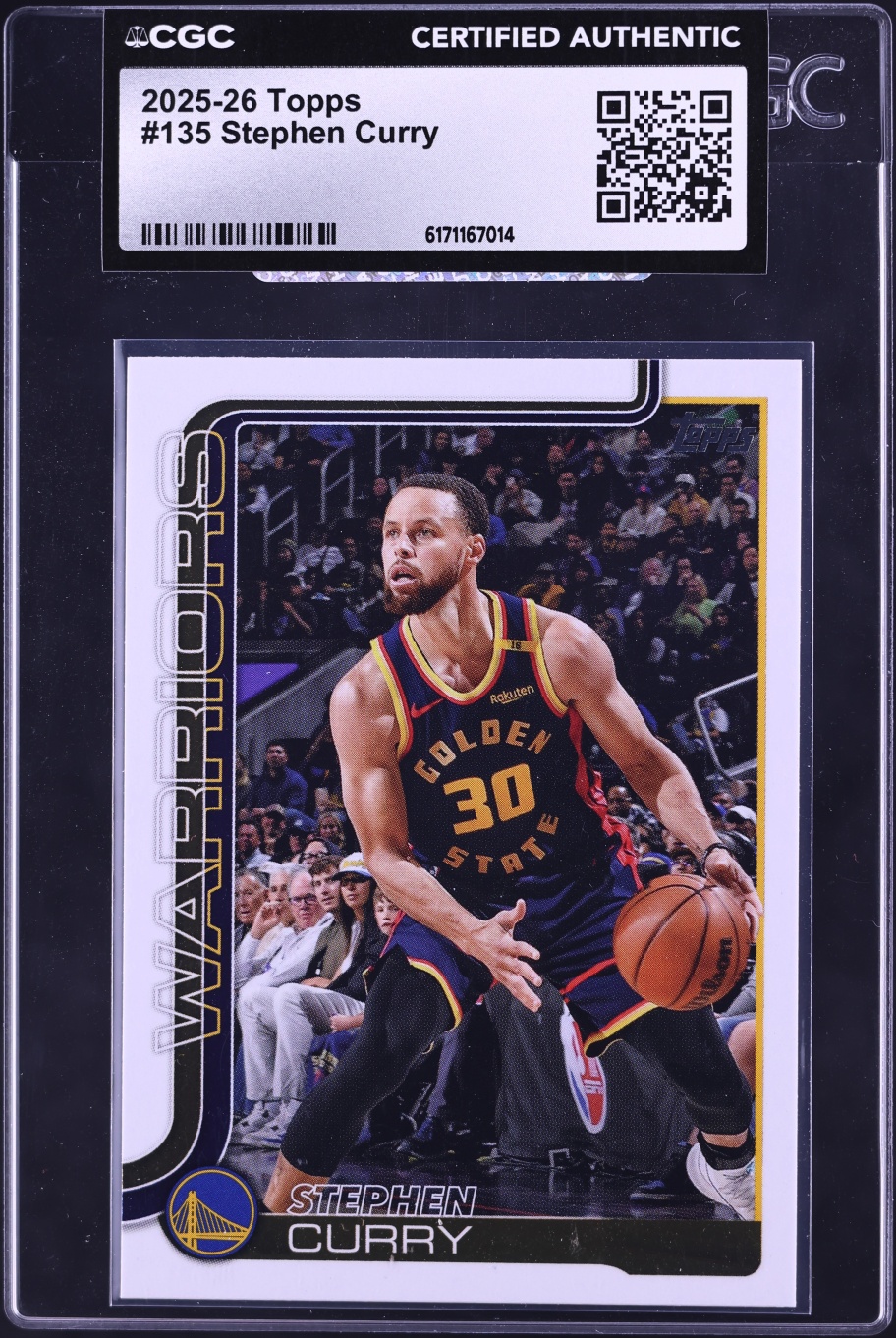 2025 Topps Basketball Stephen Curry #135 CGC AUTH